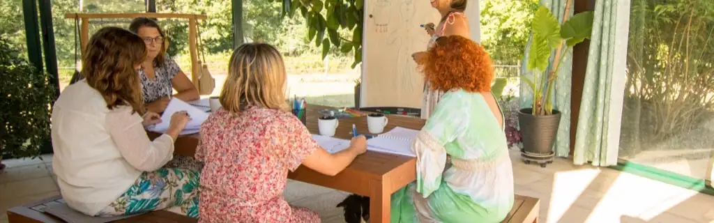 Formation Reiki en plein air dans le parc du domaine